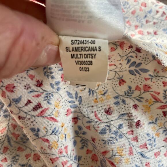 Old Navy Floral Midi Dress - Pink and White - Picture 10 of 12
